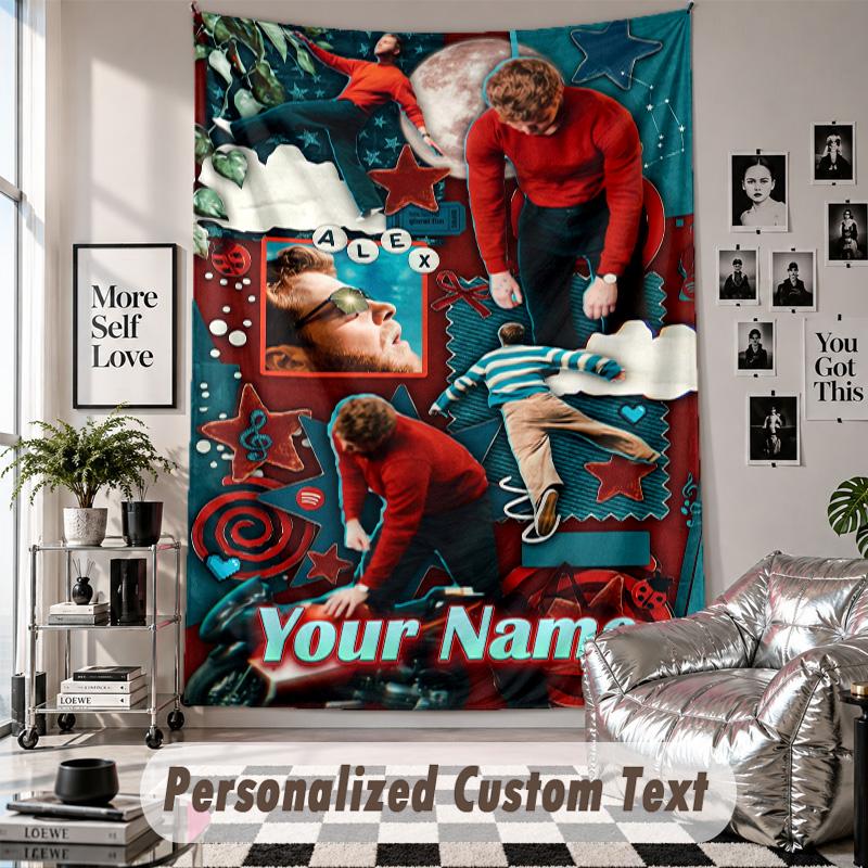 Wandbehang mit individuellem Namen & Text, Alex Warren Dekorationstextil für das Schlafzimmer