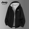 JEEP SPIRIT Men's Winter Thickened Soft Shell Jacket