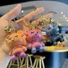 Colorful Cartoon Bear Keychain - Limited Edition Gift for Students and Backpacks