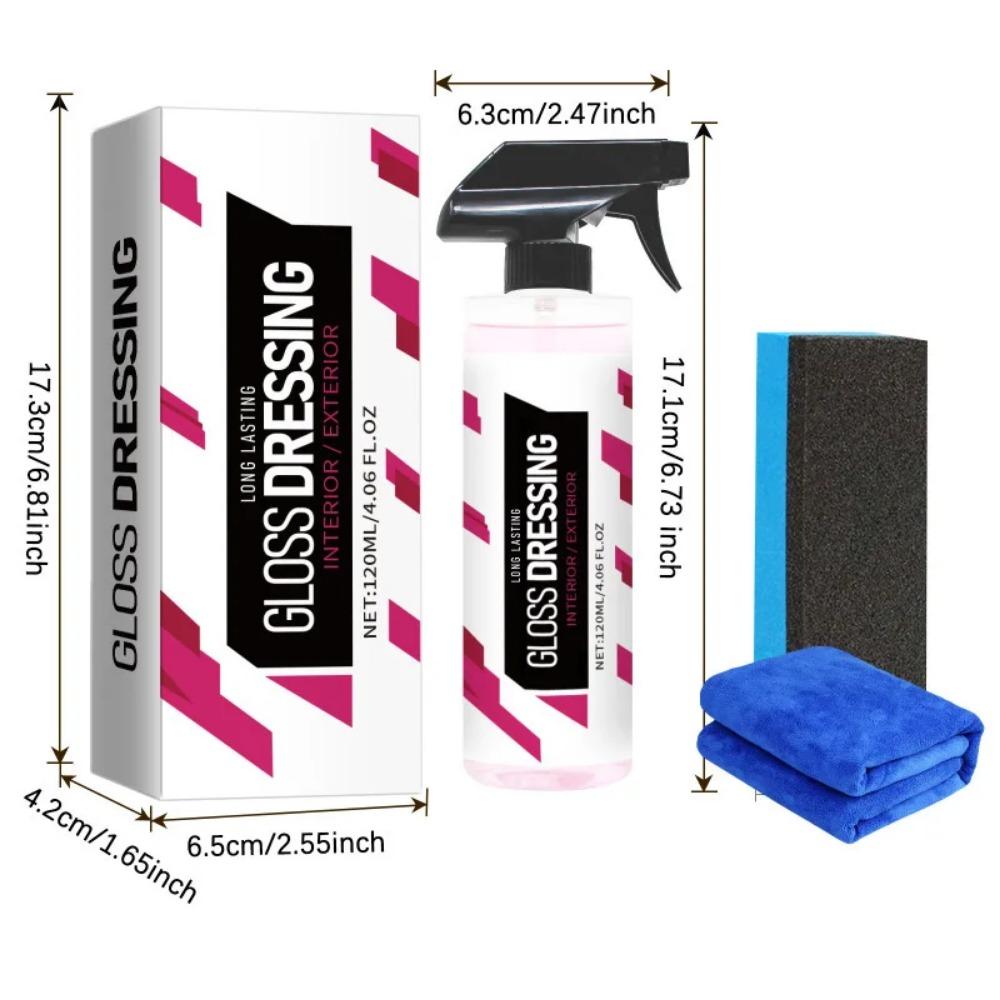 Car Plastic Restorer Polishing Cleaner Back To Gloss Ceramic Coating Spray Tire Renewal Wax Auto Panel Interior Refurbish Tool