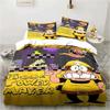 Conjunto de Cama Novo de Luxo com Estampa 3D Torre de Pizza Estilo Pixel Clássico Jogo Capa de Edredom Conjunto de Cama Capa de Colcha Fronha Queen Meninos Adulto
