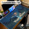 Large Mouse PadZelda Custom Name Text Personalized Desk Mat Non Slip Gaming Pad