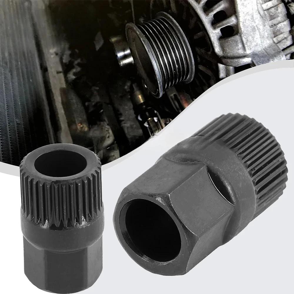 Alternator Clutch Free Wheel Pulley Removal Tool With 33 Tooth V Belt Pulley Remover Black Car Accessories Alternator Clutch Fre