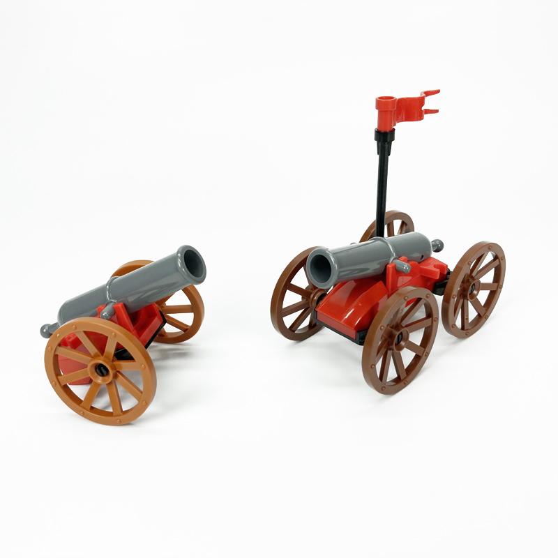 Puzzle Briques de Construction Assemblées Canon Arme Militaire Jouet en Plastique DIY Pièces Accessoires Éclaircissement Éducatif pour Enfants