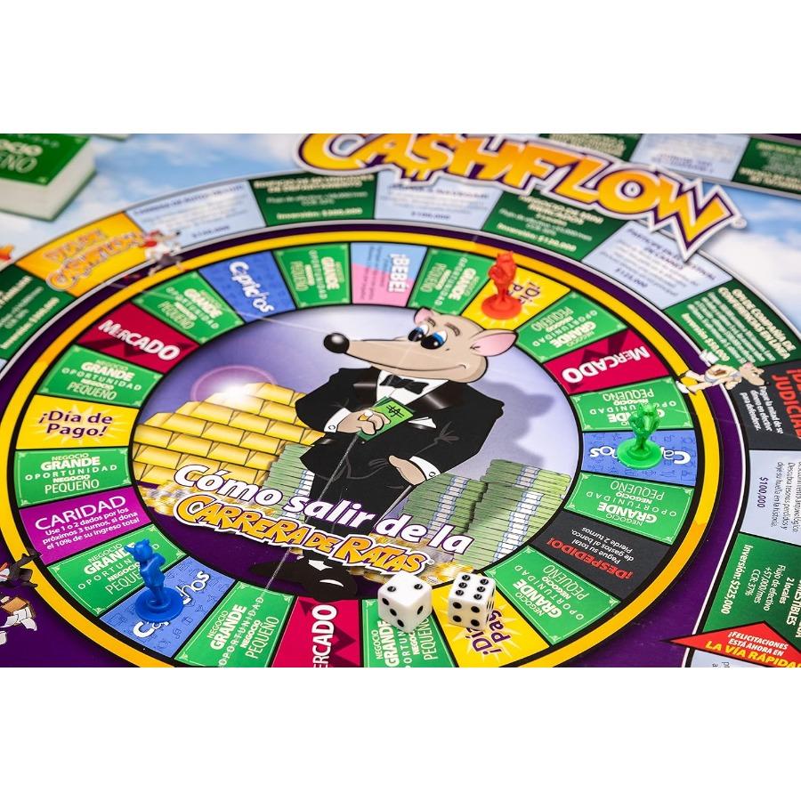 Cashflow Spanish Board Game with Message from Robert Kiyosaki Designed for Up To 6 Players Engaging and Educational Financial L