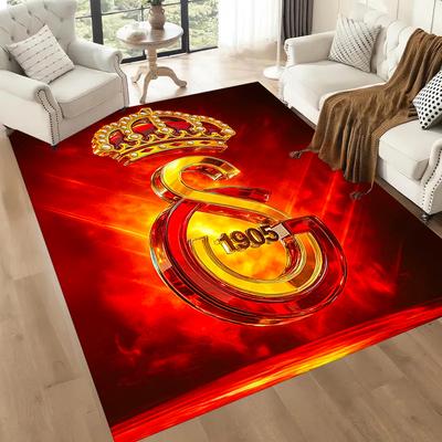 Galatasaray S.k. Style Square Rugs Are a Great Choice for Living Rooms, Bedrooms, Home Décor, and As Gifts.