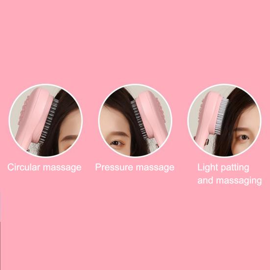 2Pcs Retractable Self Cleaning Hair Brush, Hair Detangler Brush with Ergonomic Handle, Anti Static Scalp Massage Brush for Men Women