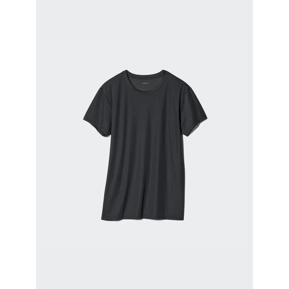 

Футболка Uniqlo Airism Mesh с круглым вырезом и короткими рукавами 09 BLACK/MEN S