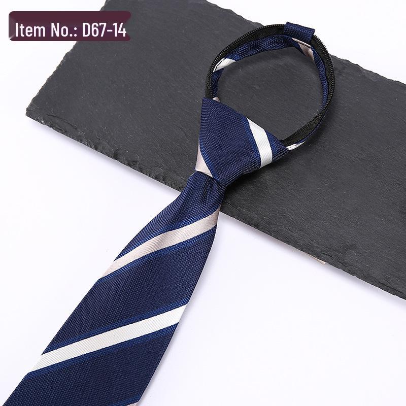 Мужская галстук-бабочка на завязках с молнией 8 см - Классический полосатый официальный аксессуар