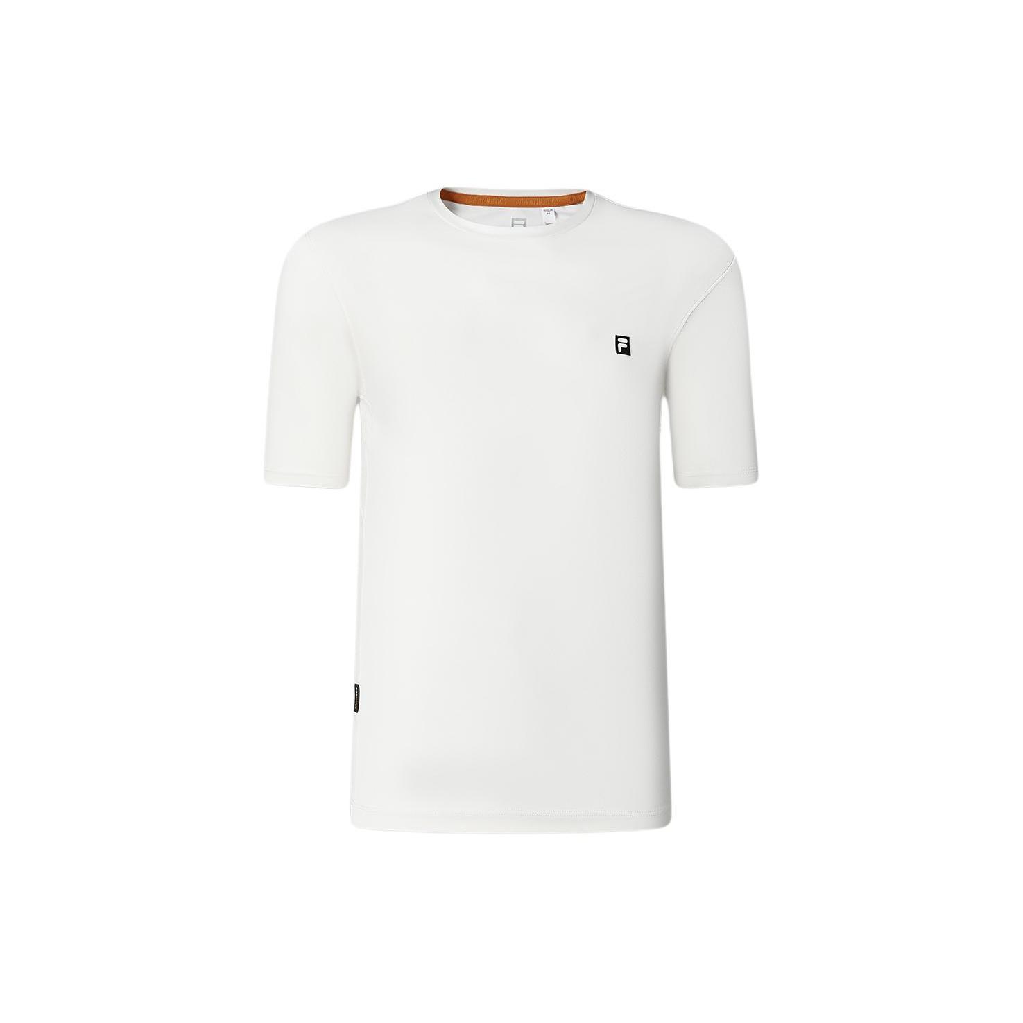 FILA T Shirts Men s Cloud White Crew Neck Moderate Straight Fit A11M417101F-WT L