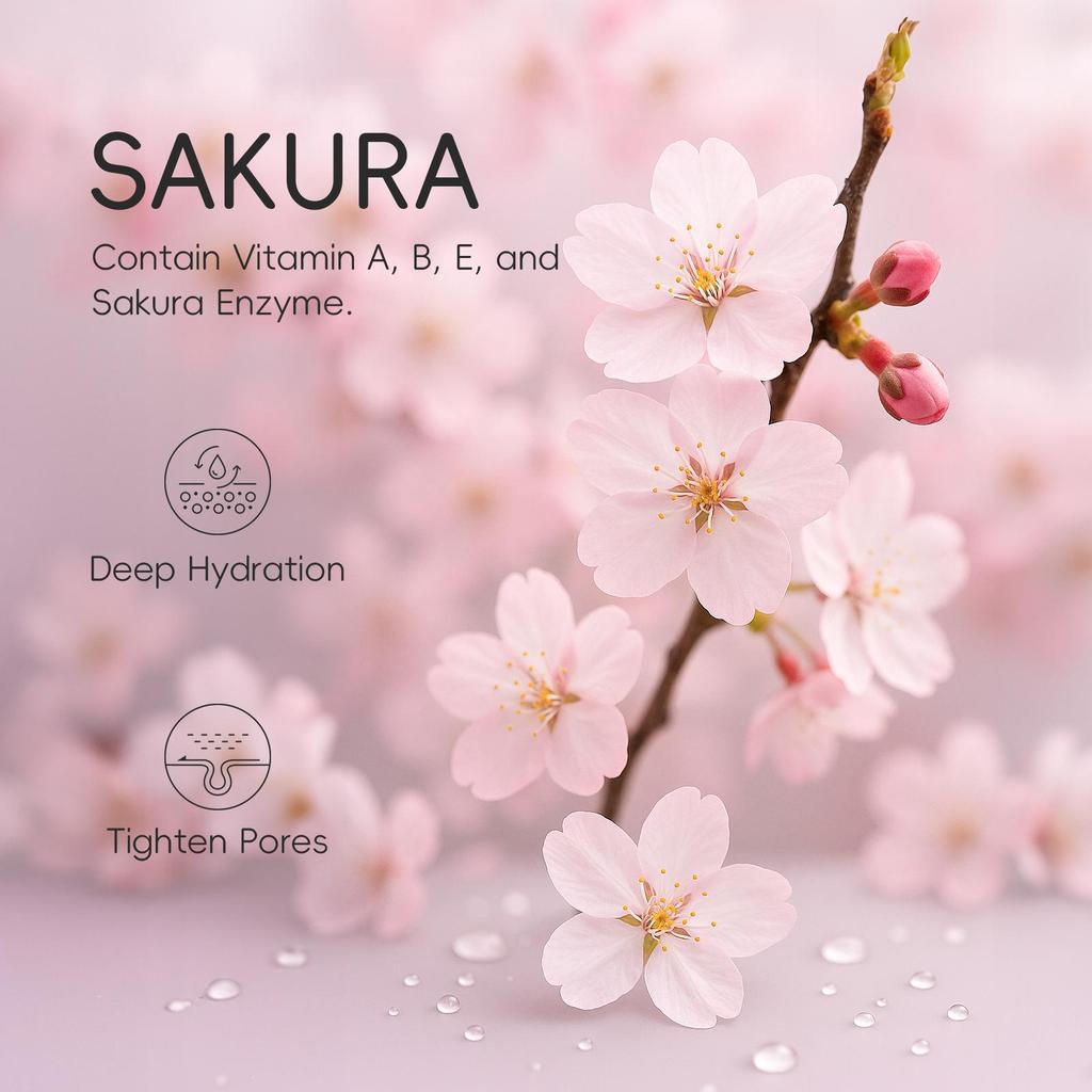 LAIKOU Sakura Faltenreduzierende Augencreme mit Roll-Applikator Schnelltrocknend Feuchtigkeitsspendend Hyaluronsäure Erfrischendes Augen-Serum 15ml