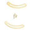 20PCS Copper Lid Support Hinges Brass Spring Box Lid Fixed Hinge Curved Support Hinge  Cabinet