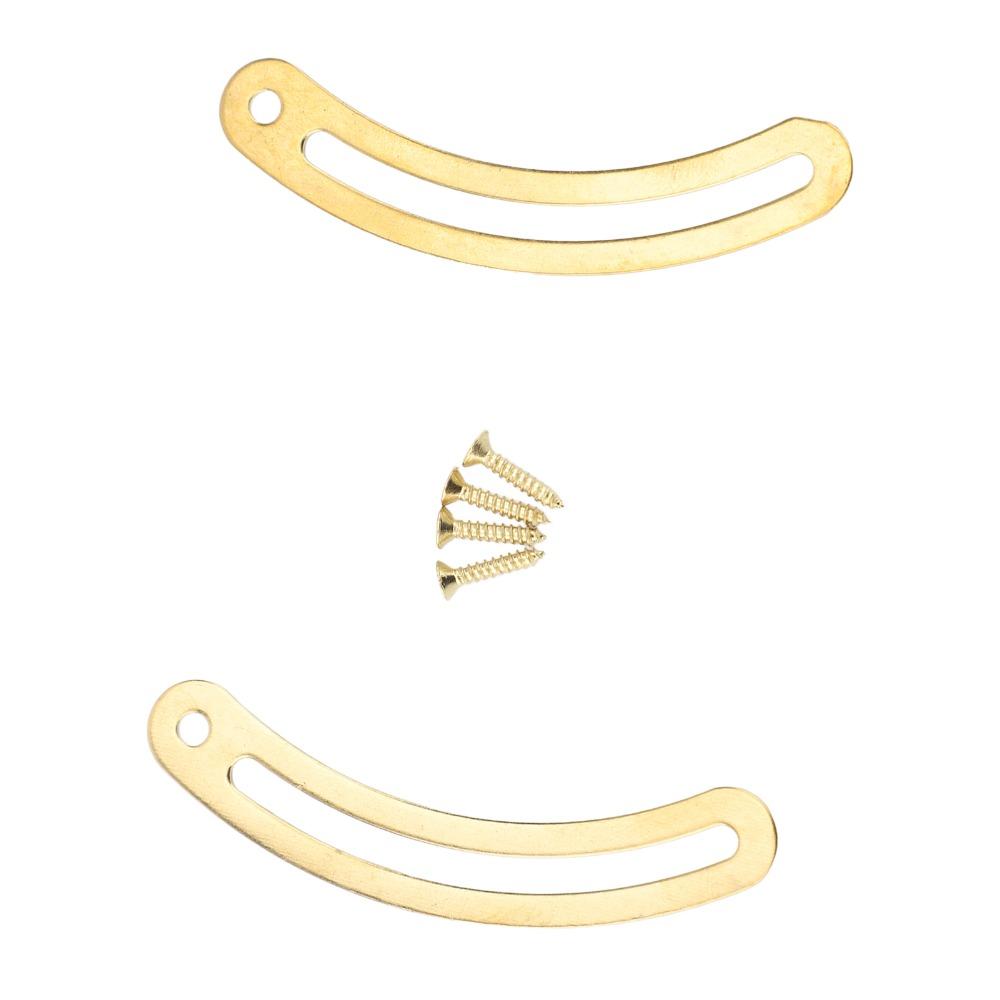 20PCS Copper Lid Support Hinges Brass Spring Box Lid Fixed Hinge Curved Support Hinge Cabinet
