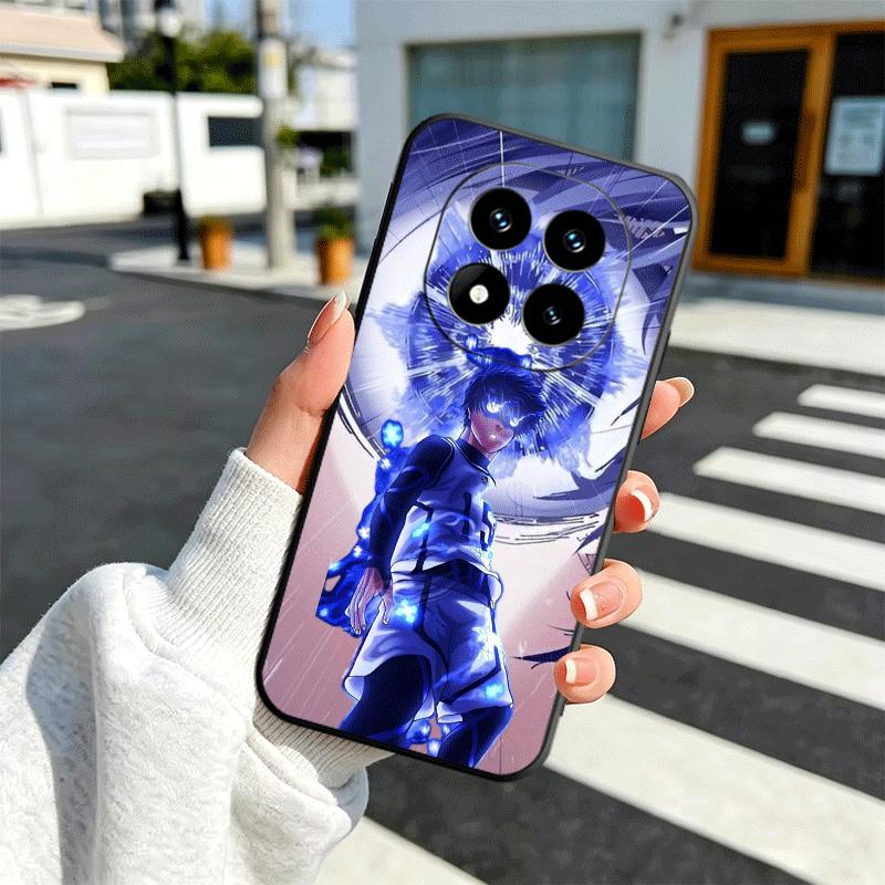 Blue L-Locks Isagi Yoichi Soft Phone Case for Xiaomi Redmi Note 12 13 14 15 Pro Plus 11 12S 11S 11T 10 4G Black Cover Back Shell