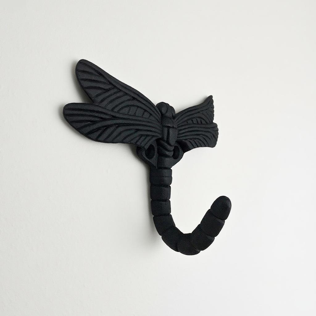 Hook Door Back Wall Clothes Hanger Black Wall Clothes Hook Single Entrance Living Room Wardrobe Clothing Coat Hook