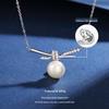 Elegant Freshwater Pearl & Zircon Necklace for Women - S925 Sterling Silver Clavicle Chain