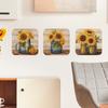 Fun-f73 Oil Painting Sunflower Bedroom Living Room Beautifying Decorative Wall Stickers