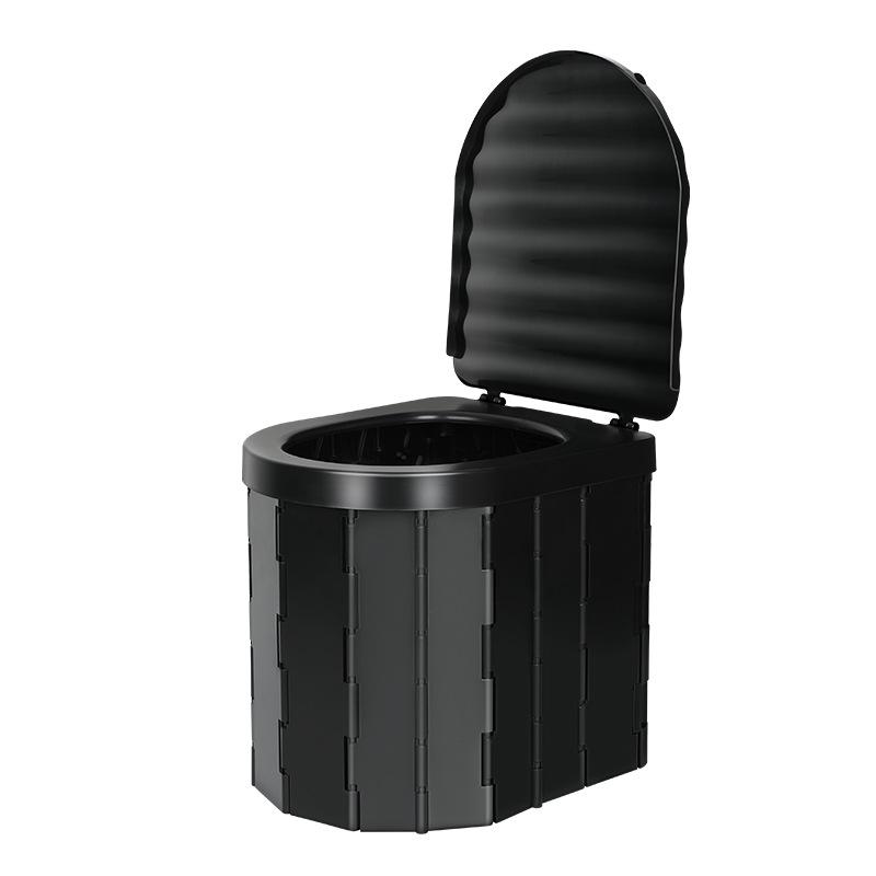 Portable Folding Toilet for Car, RV, and Camping - Adult Lady Travel Gear