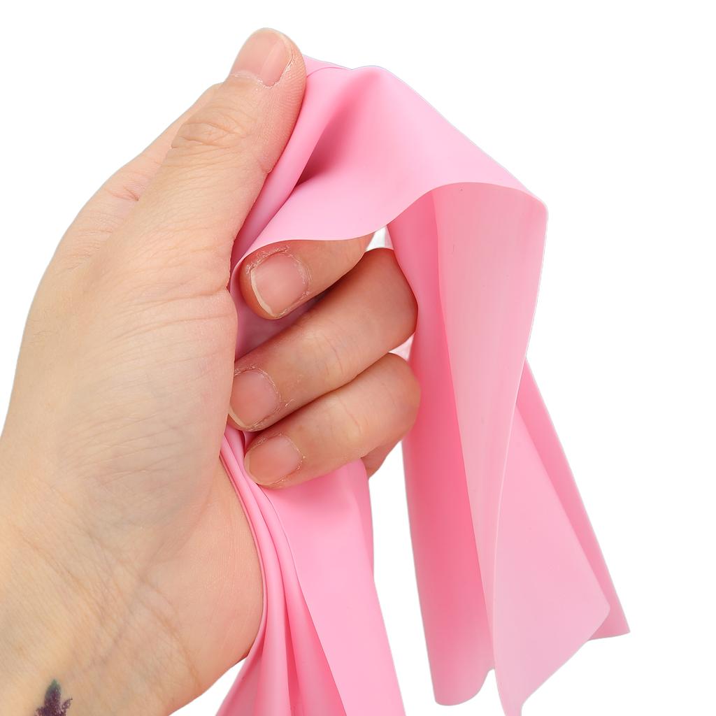 Resistance Band Portable Fitness Flexible Elastic Exercise Workout Band for Strength Training Pink