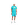Nike Sportswear Logo Print Comfortable Versatile Crew Neck Short Sleeve T-Shirt Men Tops Blue FZ9996-345