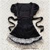 Y2K French Fashion Slimming U-neck Lace Trim Puff Sleeve Women's Top