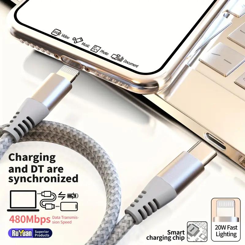 Certified for IPhone 14 13 12 11 Type C To Lightning Fast Charging Cable for IPad Charging Data Transmission Cable