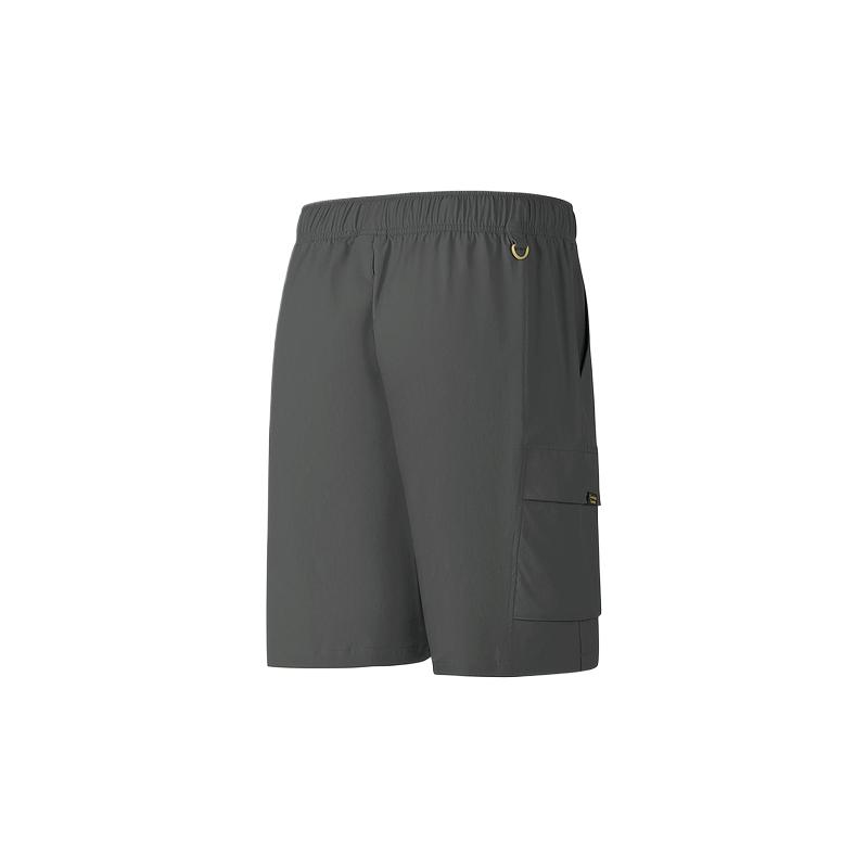 Skechers Fashionable Comfortable Casual Versatile Solid Color Work Shorts Men shorts Volcanic-Gray P225M056-04YJ