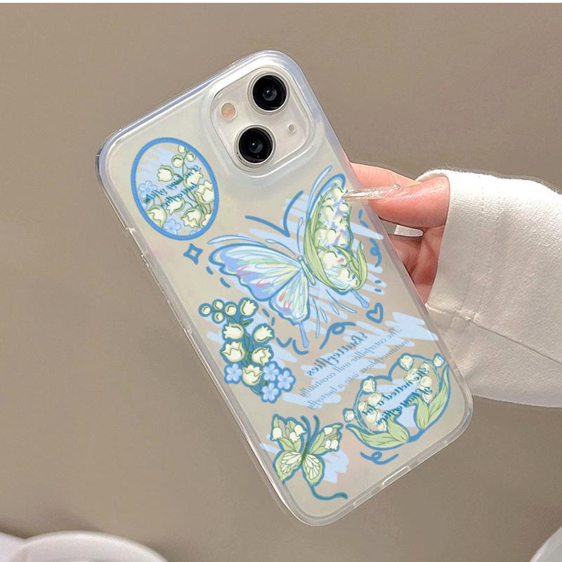 

Frosted Orchid Butterfly Case for iPhone 12-16 Pro Max iPhone 13 Pro