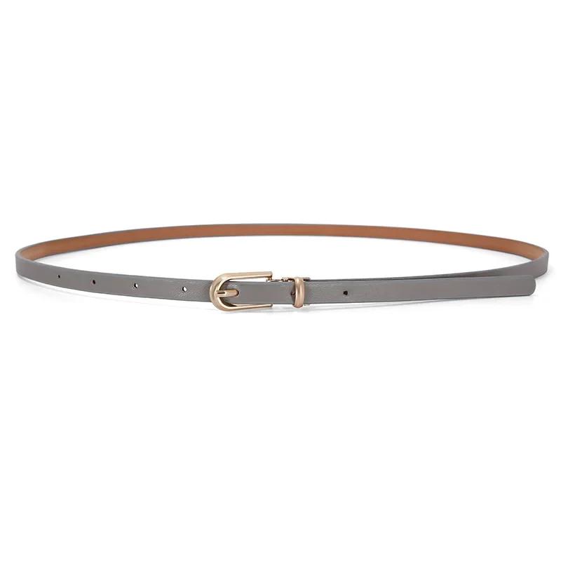 New Arrival Decorative Belt for Dresses and Sweaters Skinny PU Leather Belts for Women with Various Colors
