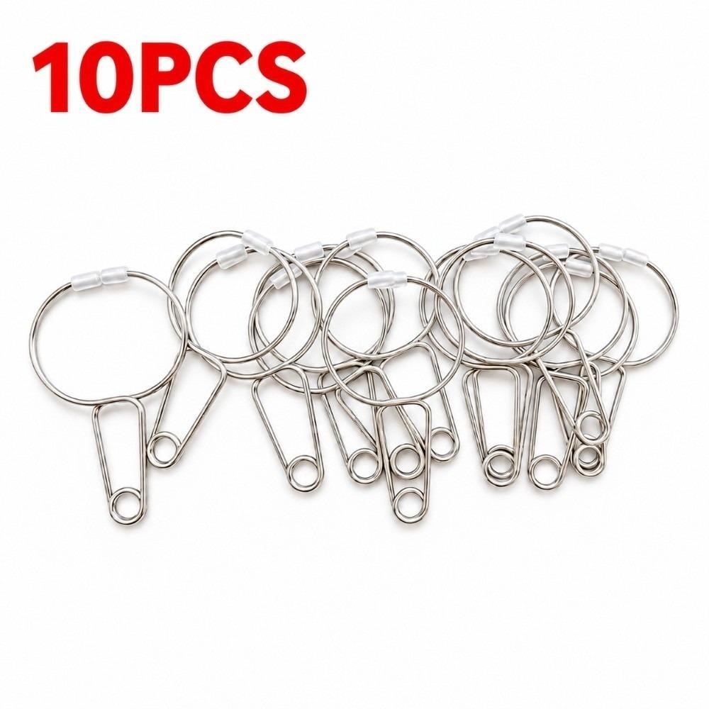 10Pcs Metal Ear Reflexology Massage Clips Silicone Tip Ear Therapy Spring Clips Facial Relaxation