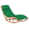 Day and Night - Day and Night Rocking Lounger with Solid Teak Wood Cushion