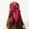Black and White Cashew Floral Silk Scarves Wholesale Hot-selling, 71cm Headscarves, Headscarves, Square Scarves for Women, Summer Thin Scarves