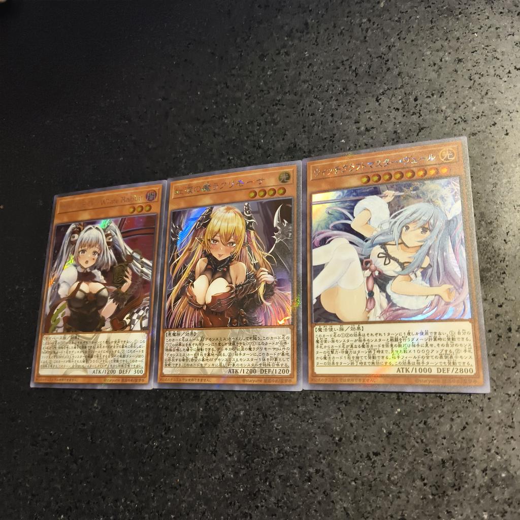 3Pcs/set Yu-Gi-Oh! Diy Self Control Collect Signature Trading Flash Card Anime Cartoon Original Series Gift