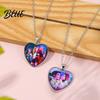 Heart Necklace Korea Pop Pendant Anime Movie Hunters Design Jewelry