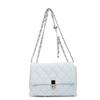 Rhombus embroidery thread small bag spring and summer new women's bag chain messenger bag simple texture small square bag