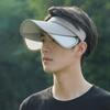 Adjustable Sun Protection Hat Lightweight Empty Top Sun Hat Fashion Stretchable Brim Hat  Cycling