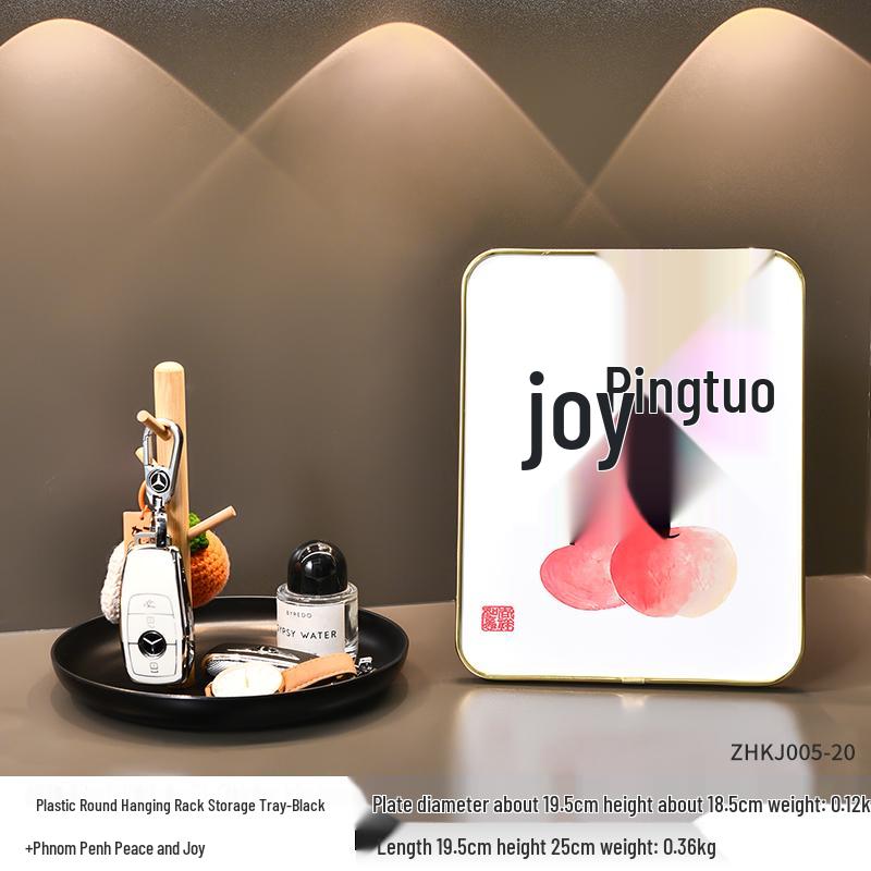 Luxury Entryway Console Table with Key Storage and Decorative Tray