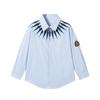 FULONGZAI 2025 Spring Parent-Child Vertical Stripe Shirt for Boys and Girls