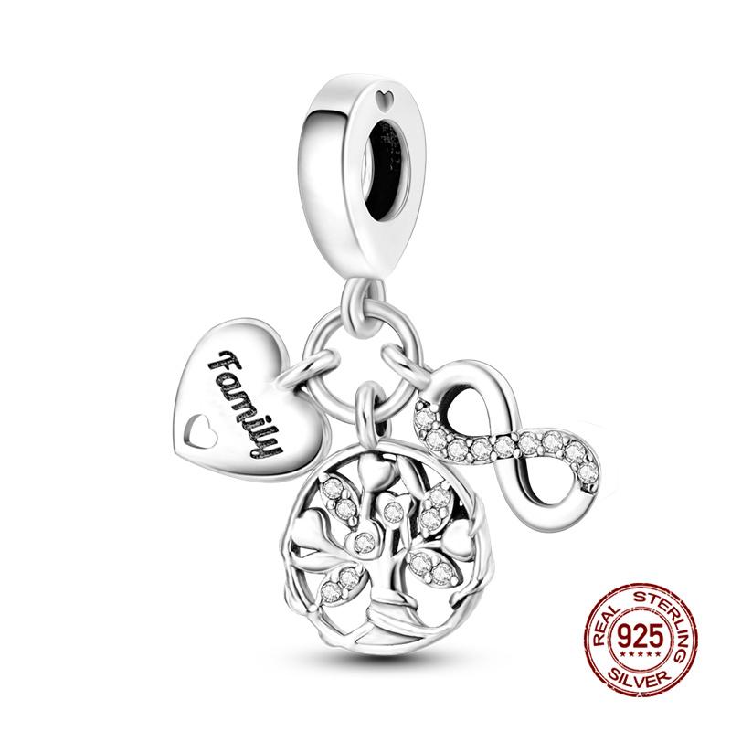 Original Charm Copper Fruit Four-Leaf Clover Series Charm Bead Fit 3Mm Original Bracelet For Women Diy Jewelry Gift