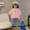 Girls Summer Short Sleeve T Shirt Lightweight Stylish Top for Big Kids