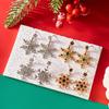 Bunte Kristall-Weihnachtsschneeflocken Zirkon Perlen Ohrstecker Für Damen Hängend Haken Weihnachten Party Mode Schmuck Geschenk