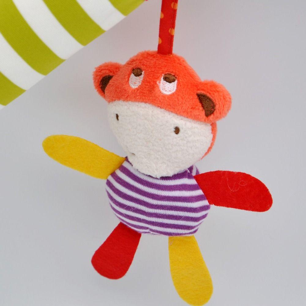 Early Education Crib Rattles Music Plush Toys Baby Sensory Hanging Rattles  Baby Crib