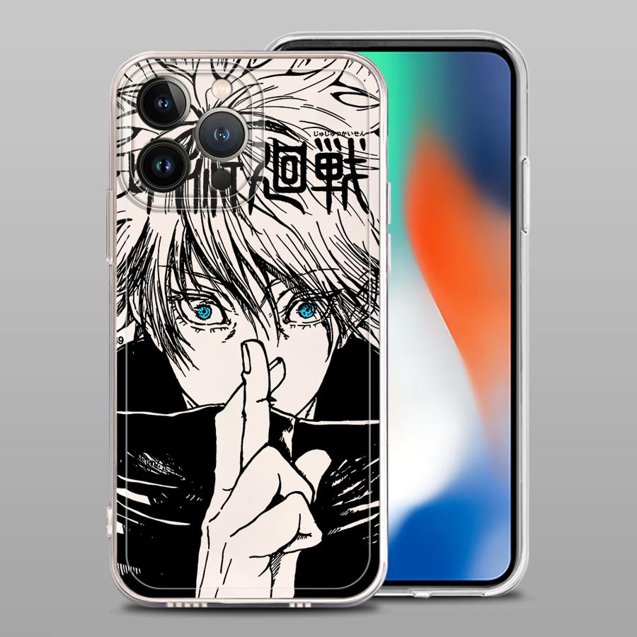 

Чехол для iPhone 17 Pro Max 14 Plus 11 15 13 Pro 16 XR 12 Mini 7 8 XS Max Air Soft с изображением J-Jujutsus K-Kaisens Anime iPhone 13 Pro