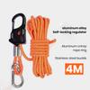 Tent Rope Tightener with Carabiner Clip Lanyard Adjuster Compact Size Portable Universal Self-locking Tent Rope Tensioner Outdoor Equipment Tool