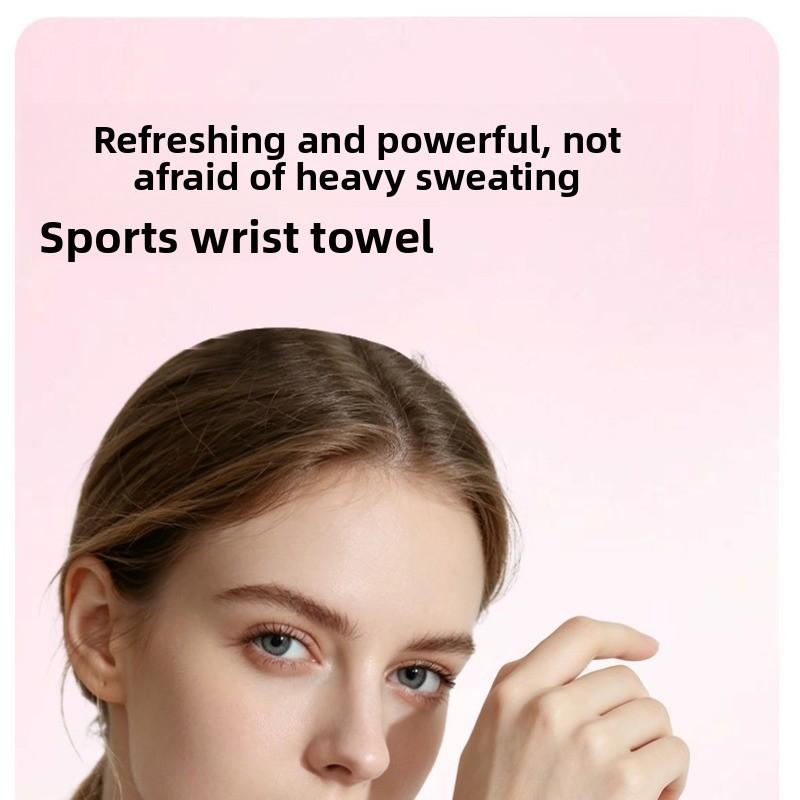 Sports Wrist Wraps for Sweating During Outdoor Running - Quick-Drying Wrist Towel for Fitness, High Elasticity and Breathability, Cold-Feeling Towel