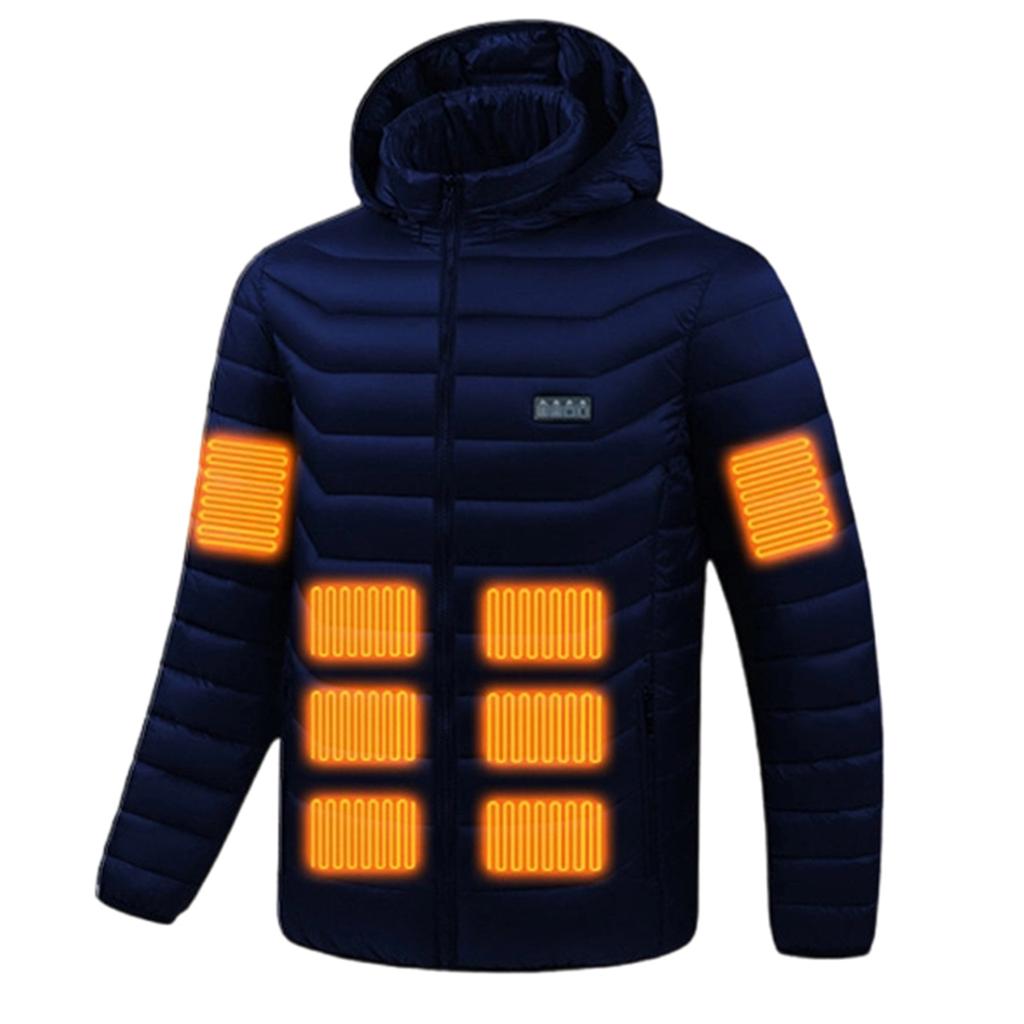 Men's  Four  Constant Temperature  Intelligent  Fever  Hooded Hood  Cotton-padded Jacket  Coat