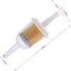 Paquete de 12 filtros de combustible de 6 mm / 8 mm Filtro de gasolina Filtro de líquido de gasóleo universal Filtro de gasolina para cortacésped Coche Motocicleta Scooter Ciclomotor Ciclomotor diésel