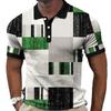 Men Polo Shirt Short Sleeve 3d Print Tops Fashion Polyester Breathable Comfortable Polos Shirts