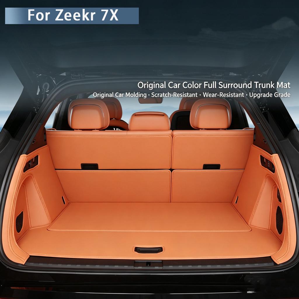 For NEW Zeekr 7X 2025-2026 Fully Enclosed Trunk Pad, Tailstock Pad, Car Specific Three-dimensional Waterproof Pad