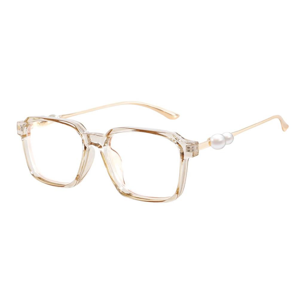 Square pearl sunglasses, new European and American fashion trend sunglasses, advanced sense and thin sunglasses, women